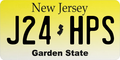 NJ license plate J24HPS