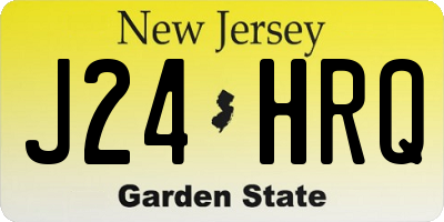 NJ license plate J24HRQ