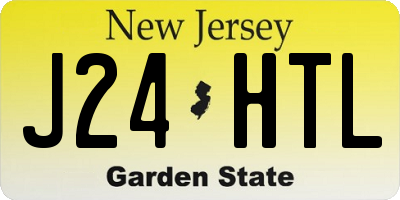NJ license plate J24HTL