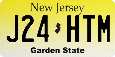 NJ license plate J24HTM