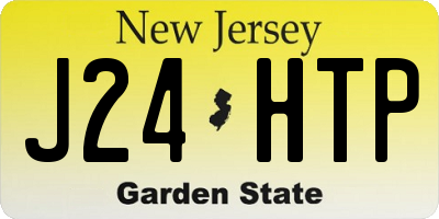 NJ license plate J24HTP