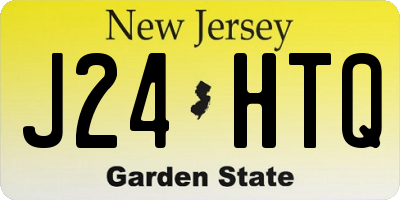 NJ license plate J24HTQ