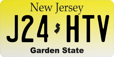 NJ license plate J24HTV