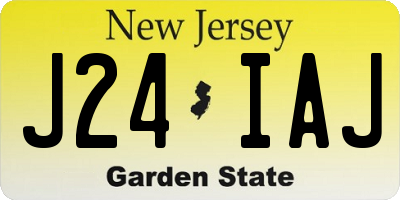 NJ license plate J24IAJ