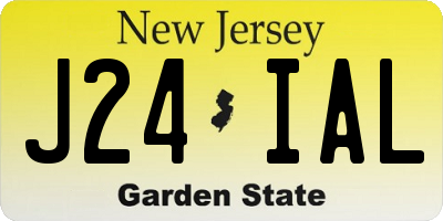 NJ license plate J24IAL