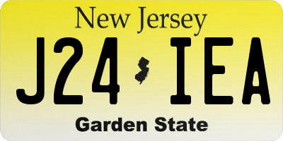 NJ license plate J24IEA