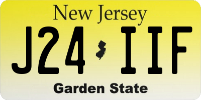 NJ license plate J24IIF