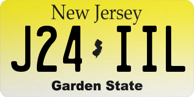 NJ license plate J24IIL