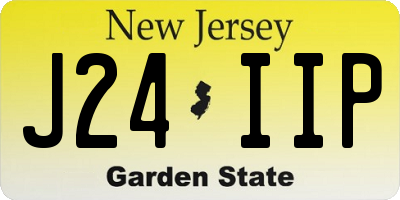 NJ license plate J24IIP