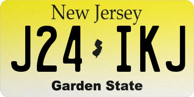 NJ license plate J24IKJ