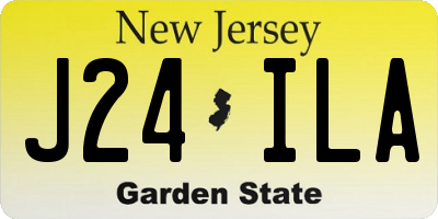 NJ license plate J24ILA