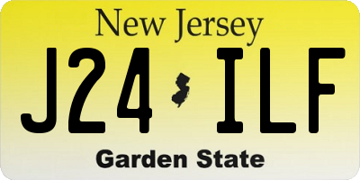 NJ license plate J24ILF