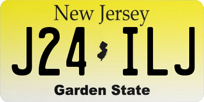 NJ license plate J24ILJ