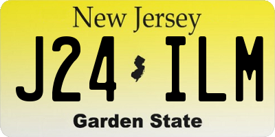 NJ license plate J24ILM
