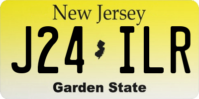 NJ license plate J24ILR