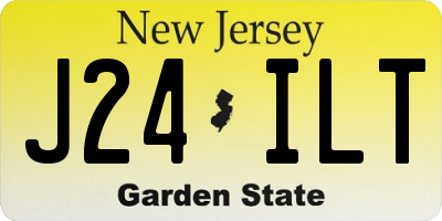 NJ license plate J24ILT