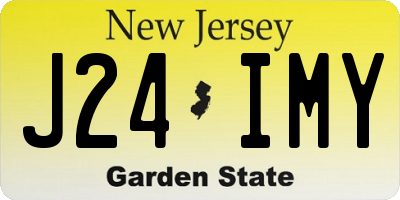 NJ license plate J24IMY