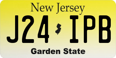 NJ license plate J24IPB