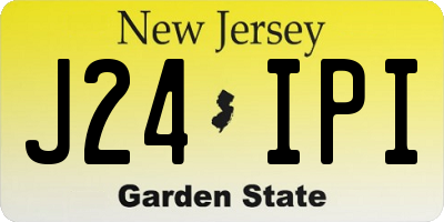 NJ license plate J24IPI