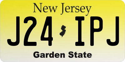 NJ license plate J24IPJ