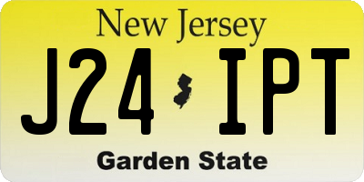 NJ license plate J24IPT