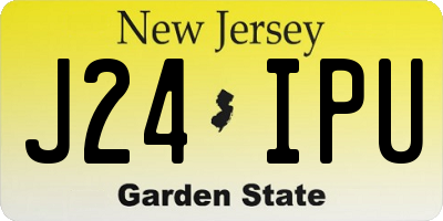 NJ license plate J24IPU