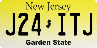 NJ license plate J24ITJ