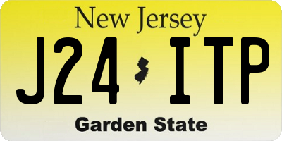 NJ license plate J24ITP