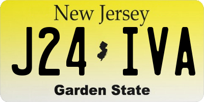 NJ license plate J24IVA
