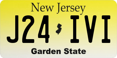 NJ license plate J24IVI