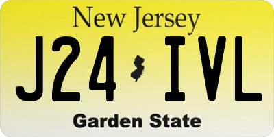 NJ license plate J24IVL