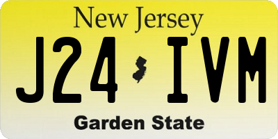NJ license plate J24IVM