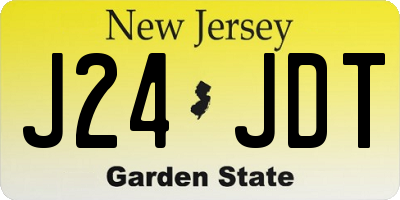 NJ license plate J24JDT