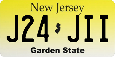 NJ license plate J24JII