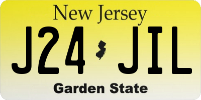 NJ license plate J24JIL