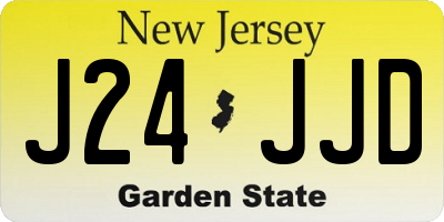 NJ license plate J24JJD