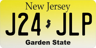 NJ license plate J24JLP