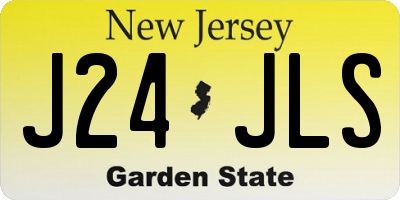 NJ license plate J24JLS
