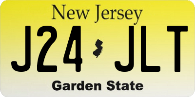 NJ license plate J24JLT