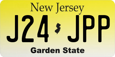 NJ license plate J24JPP