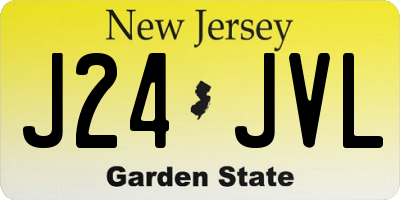NJ license plate J24JVL