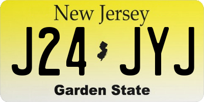 NJ license plate J24JYJ