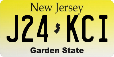 NJ license plate J24KCI