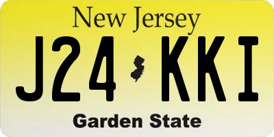 NJ license plate J24KKI