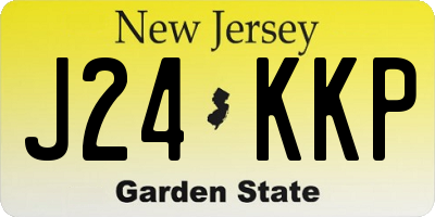 NJ license plate J24KKP
