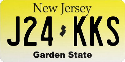 NJ license plate J24KKS