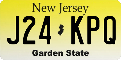 NJ license plate J24KPQ