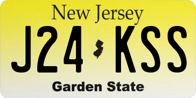 NJ license plate J24KSS