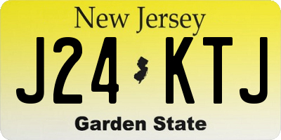 NJ license plate J24KTJ