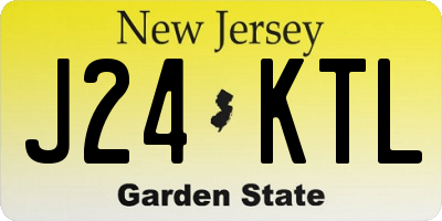 NJ license plate J24KTL